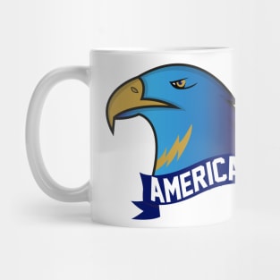 Mascot America Eagle Blue Mug